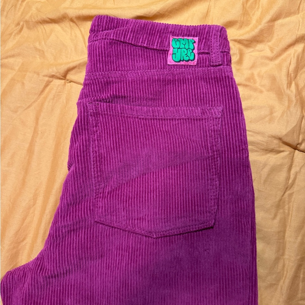 Empyre Purple Corduroy Straight Leg Pants